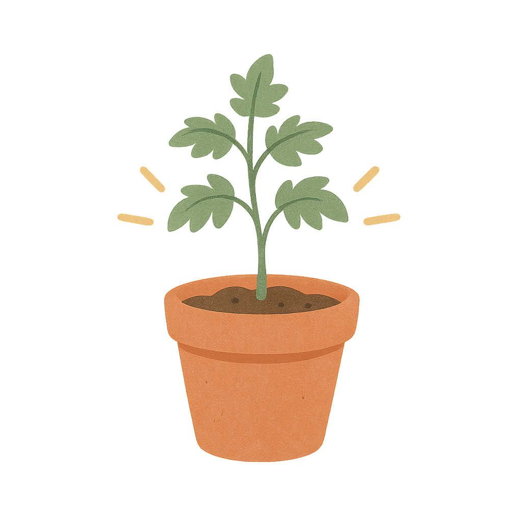 Lydiony Garden seedling illustration