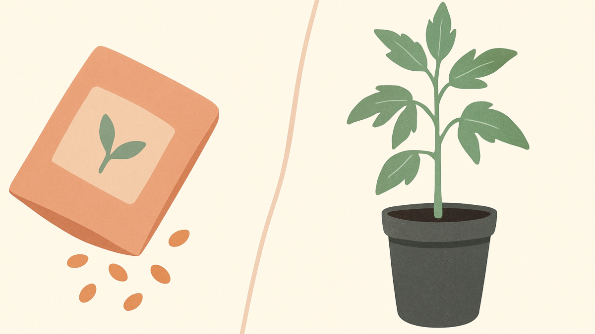 Tomato Seedlings vs Seeds